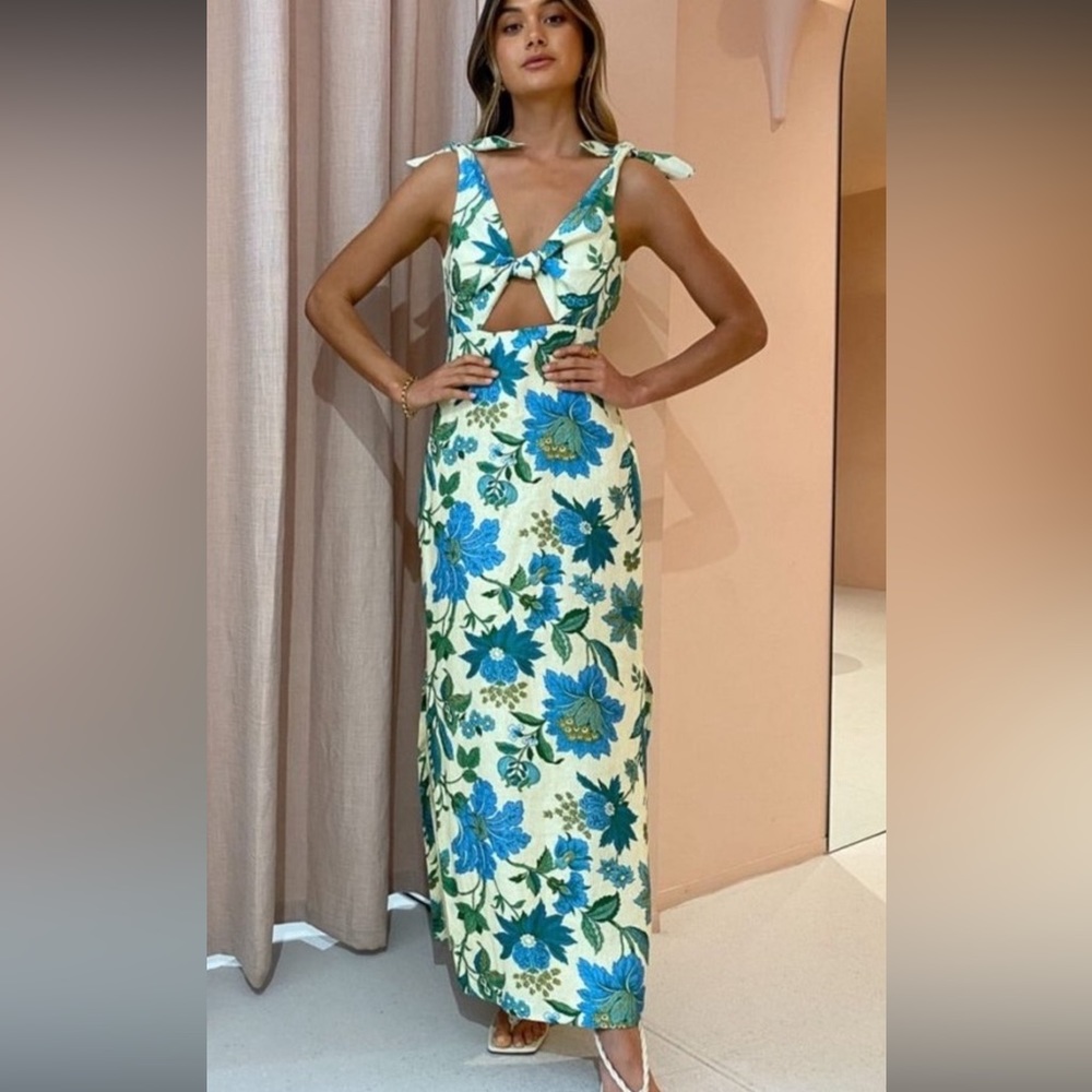 Sir the Label Alexandre Tie Dress Marguerite Print